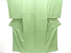 花模様織出し一ツ紋色無地着物